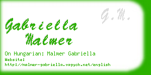 gabriella malmer business card